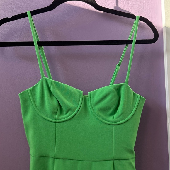 French Connection Vibrant Green Corset Mini Dress NWT size 2 - Picture 4 of 6